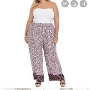 Torrid multi-print chiffon pant